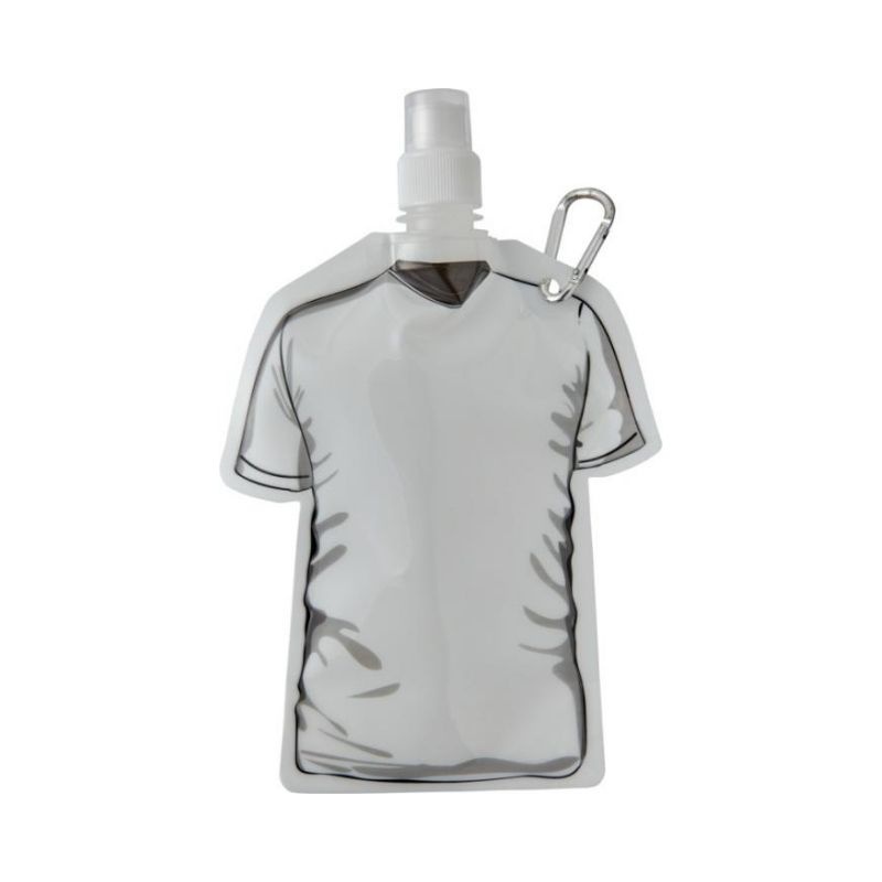 Logo trade promotional giveaways picture of: Goal football jersey water bag, white