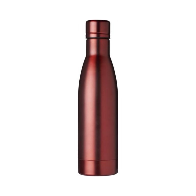 Logo trade business gift photo of: Vasa copper vacuum insulated bottle, red