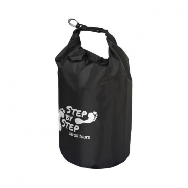 Logo trade corporate gifts image of: Survivor roll-down waterproof outdoor bag 5 l, black