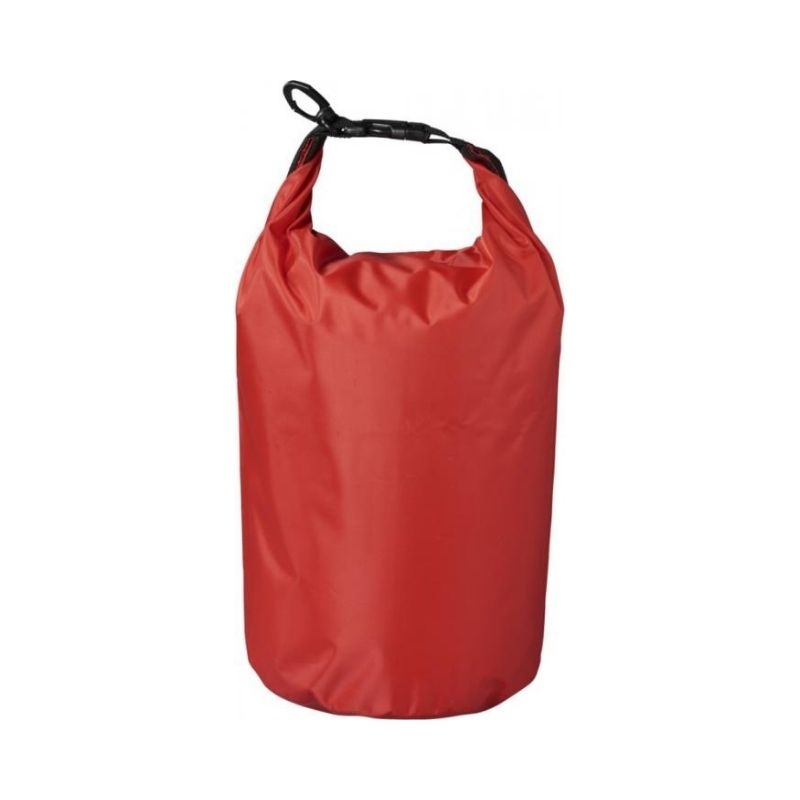 Logotrade promotional giveaway image of: Survivor roll-down waterproof outdoor bag 5 l, red