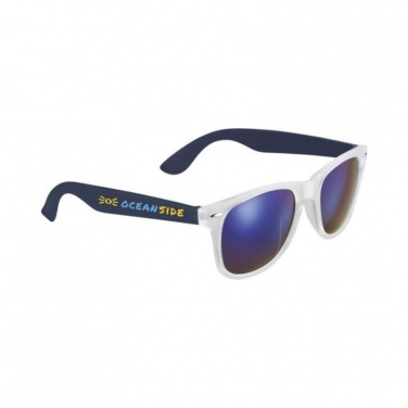 Logo trade promotional item photo of: Sun Ray Mirror sunglasses, navy