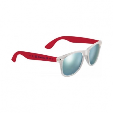 Logo trade corporate gifts image of: Sun Ray Mirror sunglasses, red