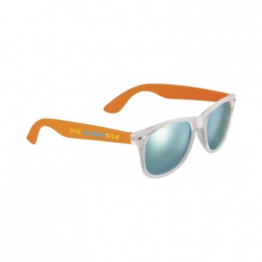 Logo trade business gift photo of: Sun Ray Mirror sunglasses, orange