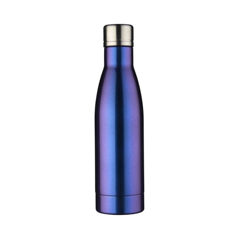 Logo trade advertising products image of: Vasa Aurora copper vacuum insulated bottle, blue