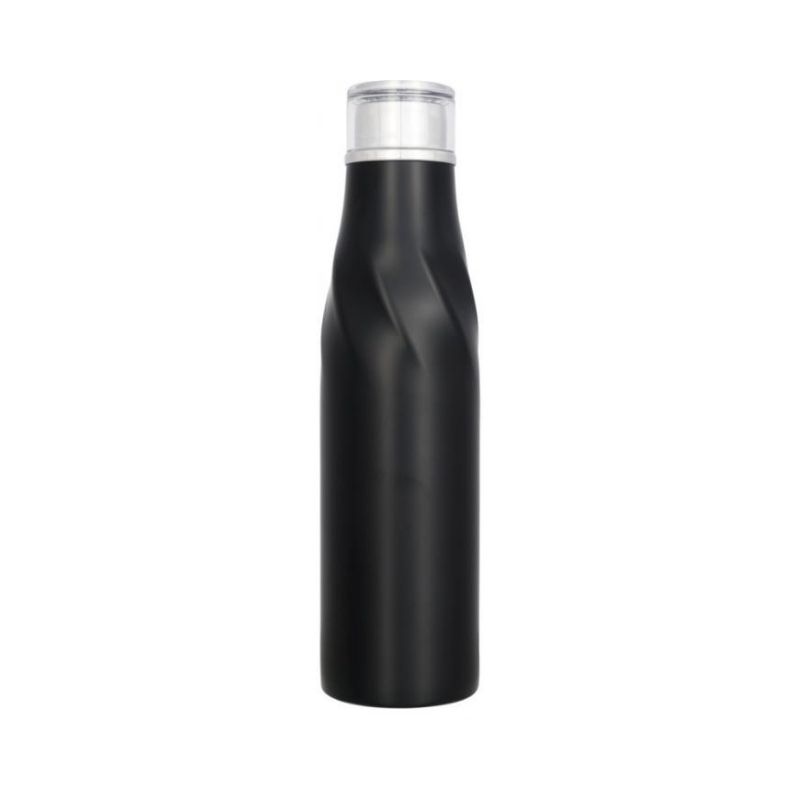 Logotrade corporate gift picture of: Hugo auto-seal copper vacuum insulated bottle, black