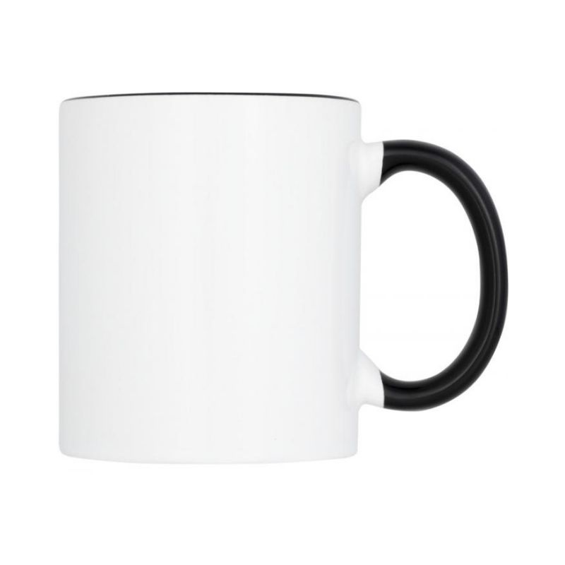 Logo trade advertising products image of: Pix sublimation colour pop mug, black