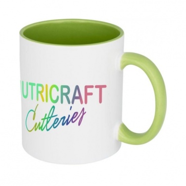 Logotrade promotional merchandise picture of: Pix sublimation colour pop mug, lime green