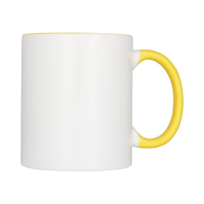 Logotrade advertising products photo of: Sublimation colour pop mug Pix, yellow