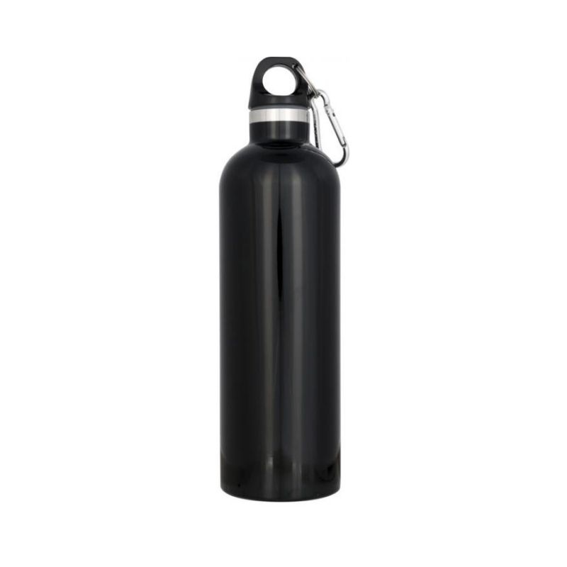 Logo trade business gift photo of: Atlantic vacuum insulated bottle, black