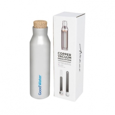 Logotrade promotional items photo of: Norse copper vacuum insulated bottle with cork, silver