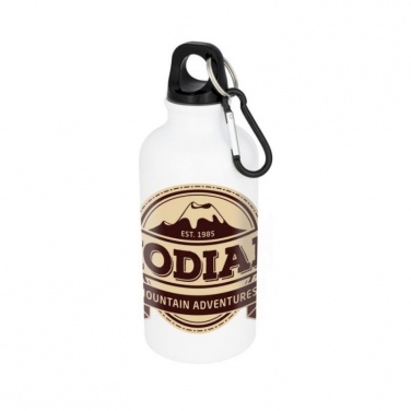 Logo trade advertising product photo of: Oregon sublimation bottle, white