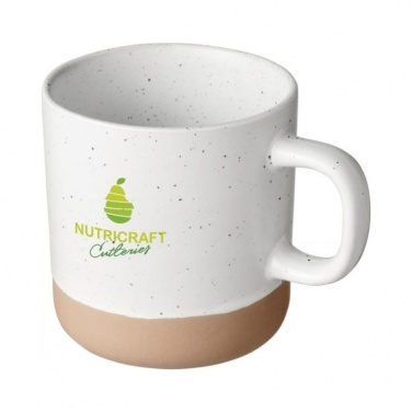 Logo trade promotional item photo of: Pascal 360 ml ceramic mug, white