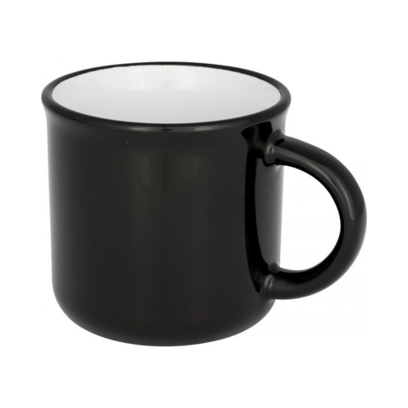 Logo trade corporate gifts picture of: Ceramic campfire mug, black