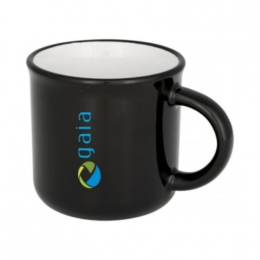 Logo trade promotional giveaways picture of: Ceramic campfire mug, black