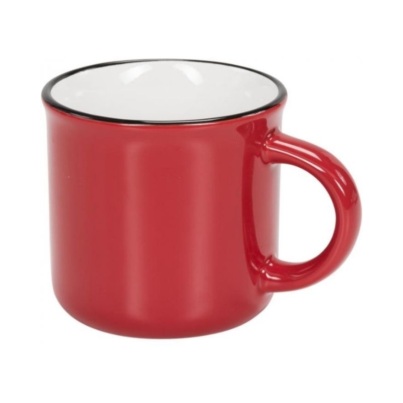 Logo trade promotional products image of: Ceramic campfire mug, red