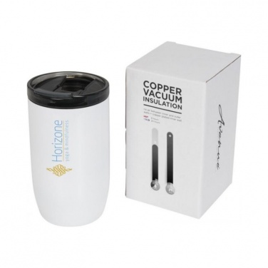 Logo trade promotional giveaways image of: Lagom copper vacuum insulated tumbler, white