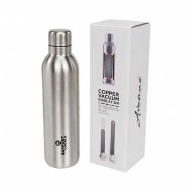 Logo trade promotional products picture of: Thor copper vacuum insulated sport bottle, silver