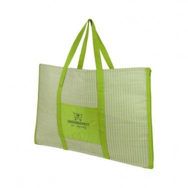 Logo trade promotional giveaway photo of: Bonbini foldable beach tote and mat, lime