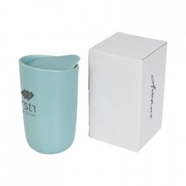 Logotrade promotional item picture of: Mysa 410 ml double wall ceramic tumbler, mint