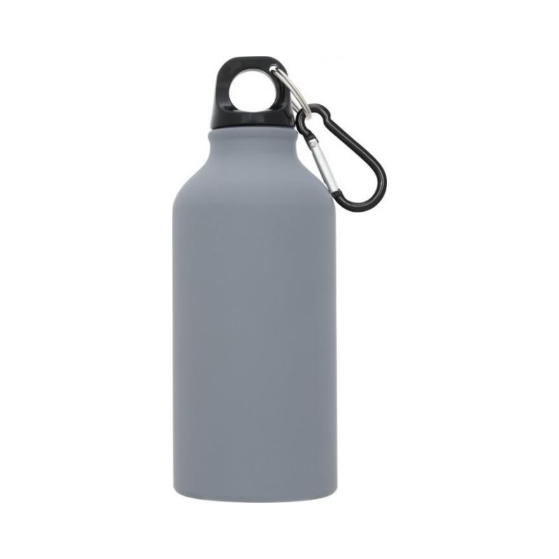 Logotrade corporate gifts photo of: Oregon matte 400 ml sport bottle with carabiner, grey