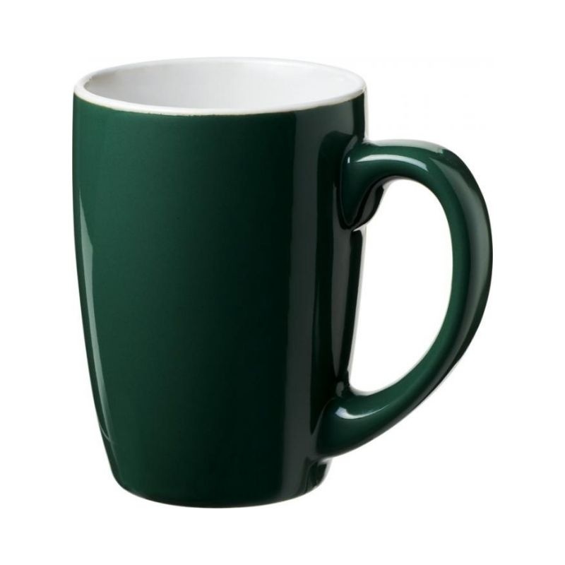 Logo trade corporate gift photo of: Mendi 350 ml ceramic mug, green