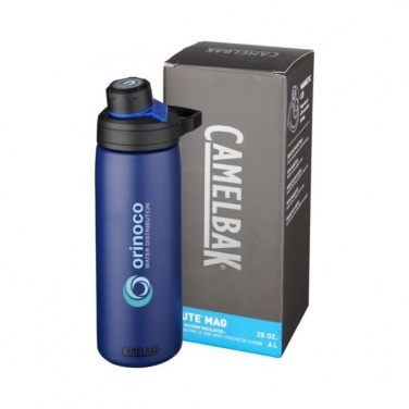 Logo trade promotional product photo of: Chute Mag 600 ml copper vacuum insulated bottle, navy