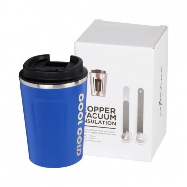 Logo trade corporate gift photo of: Thor 360 ml leak-proof copper vacuum tumbler, blue