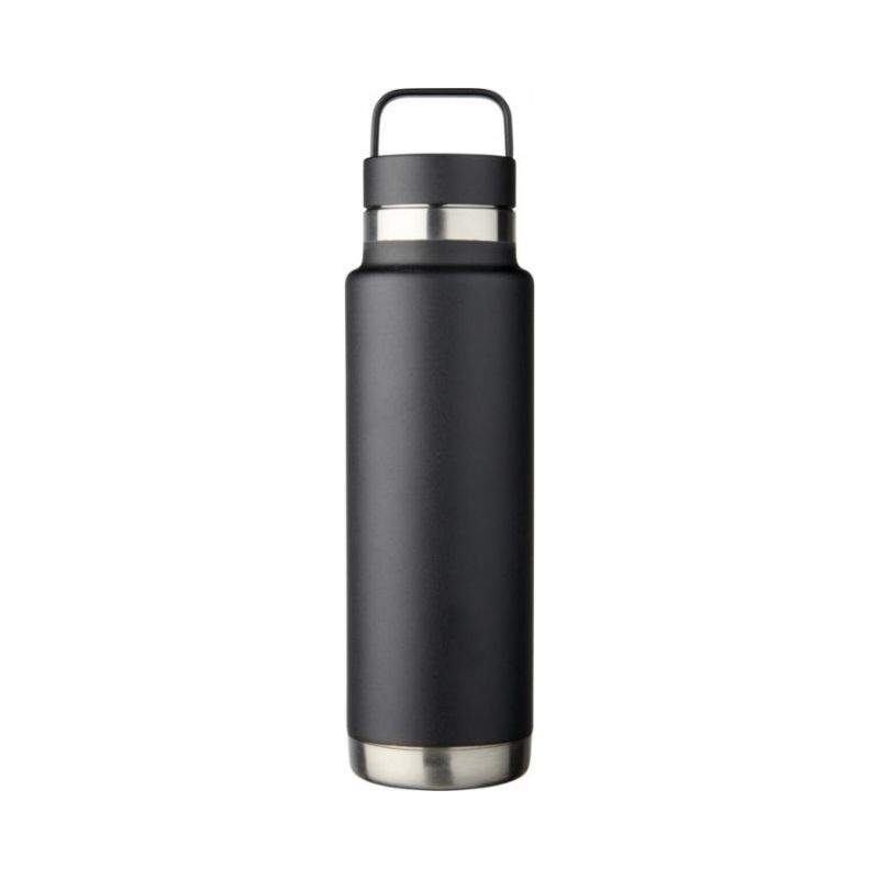 Logo trade promotional giveaways picture of: Colton 600 ml copper vacuum insulated sport bottle, black