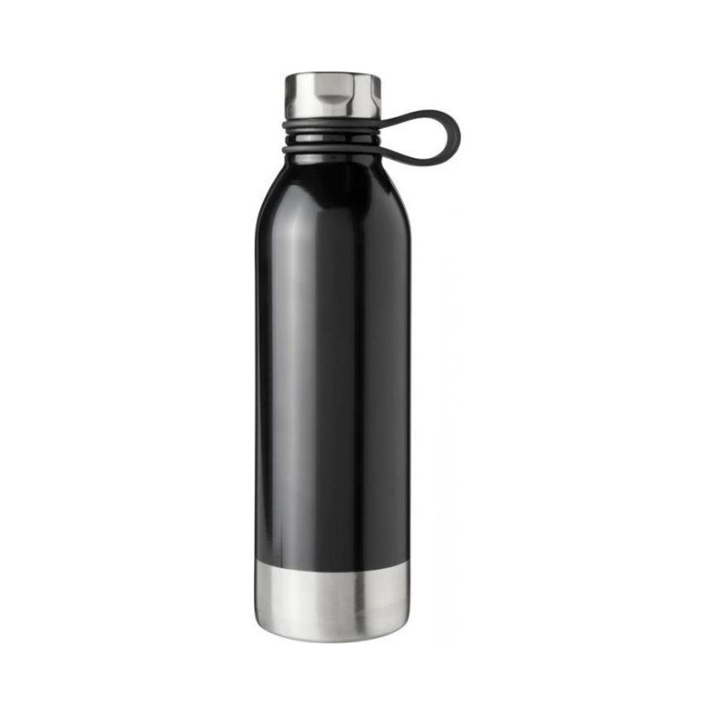 Logotrade advertising product picture of: Perth 740 ml stainless steel sport bottle, black