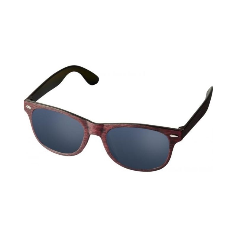 Logo trade promotional merchandise photo of: Sun Ray sunglasses with heathered finish, red