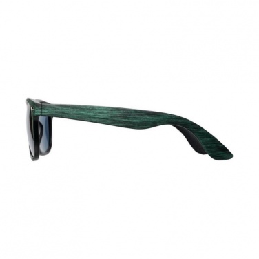 Logo trade promotional giveaways image of: Sun Ray sunglasses with heathered finish, green