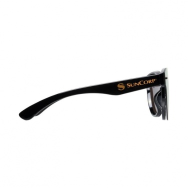 Logotrade corporate gift image of: Shield sunglasses with full mirrored lens, yellow