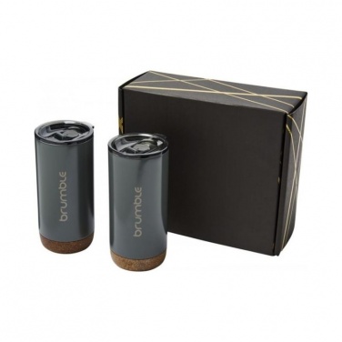 Logo trade advertising products picture of: Valhalla tumbler copper vacuum insulated gift set, grey