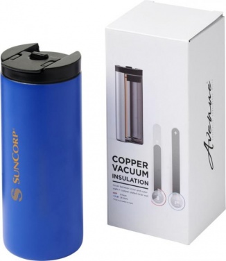 Logo trade promotional gift photo of: Lebou 360 ml copper vacuum insulated tumbler, blue