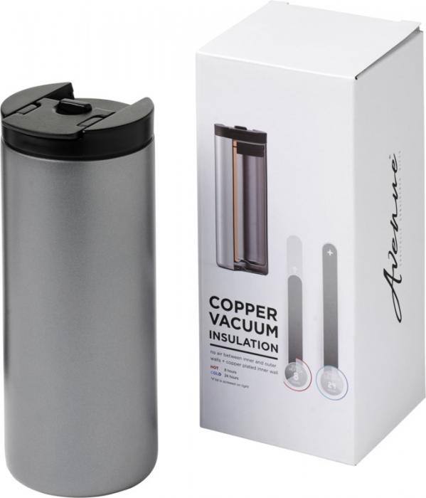 Logotrade promotional gift image of: Lebou 360 ml copper vacuum insulated tumbler, grey