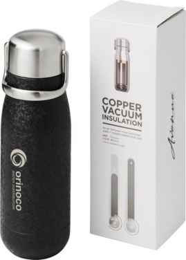 Logo trade corporate gift photo of: Yuki 350 ml copper vacuum insulated sport bottle, black