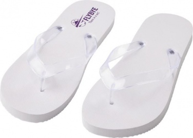 Logotrade promotional merchandise photo of: Railay beach slippers (M), white