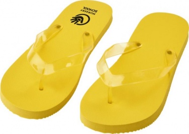 Logo trade promotional gifts picture of: Railay beach slippers (M), yellow