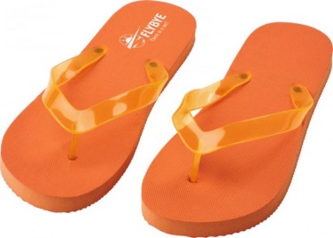 Logo trade promotional merchandise image of: Railay beach slippers (M), orange