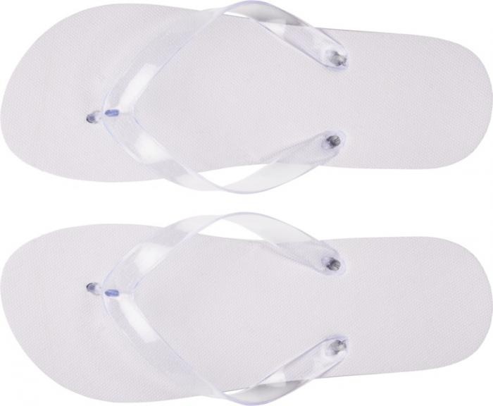 Logo trade promotional products image of: Railay beach slippers (L), white