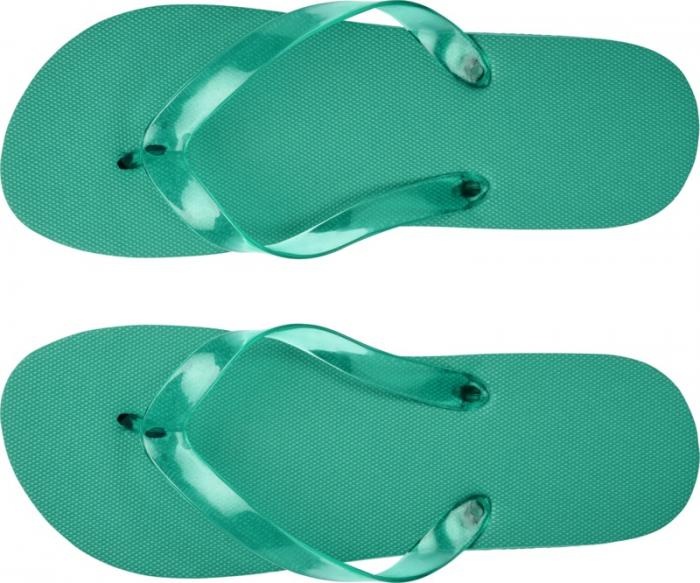 Logo trade promotional products image of: Railay beach slippers (L), green