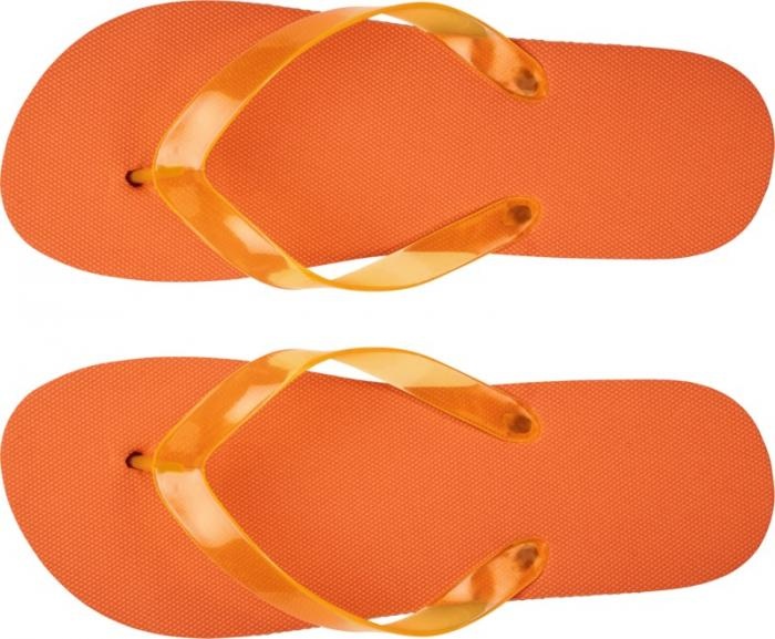 Logo trade promotional merchandise image of: Railay beach slippers (L), orange