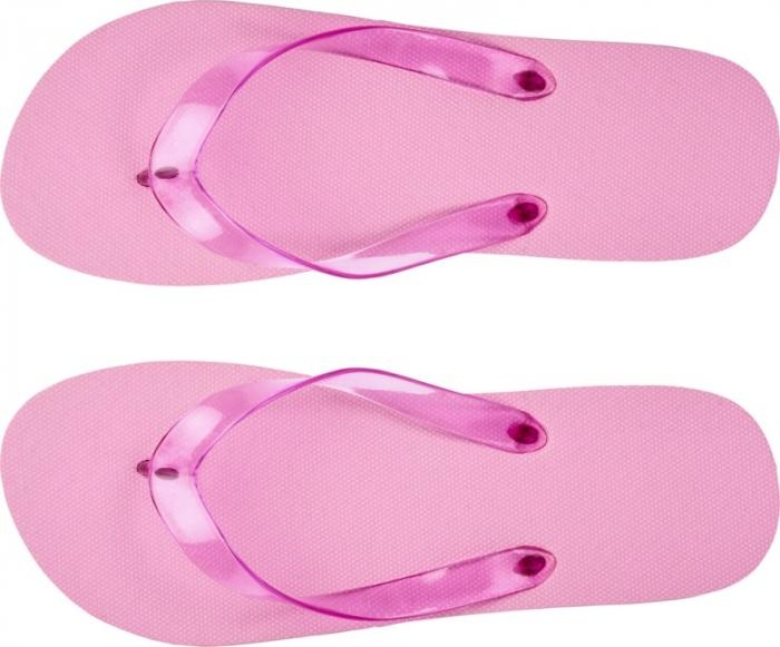 Logo trade promotional products image of: Railay beach slippers (L), light pink