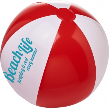 Logotrade promotional product picture of: Bora solid beach ball, red