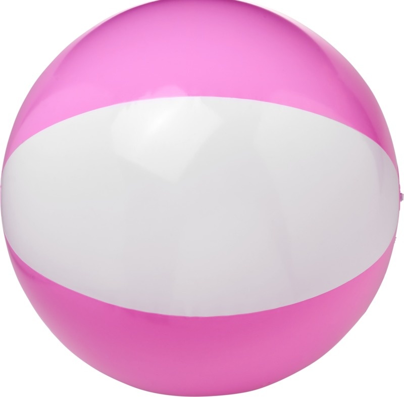 Logo trade advertising products image of: Bora solid beach ball, pink