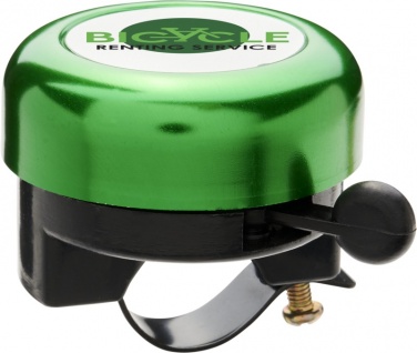 Logo trade promotional merchandise picture of: Tringtring aluminium bicycle bell, green