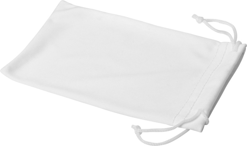 Logotrade promotional giveaways photo of: Clean microfibre pouch for sunglasses, white