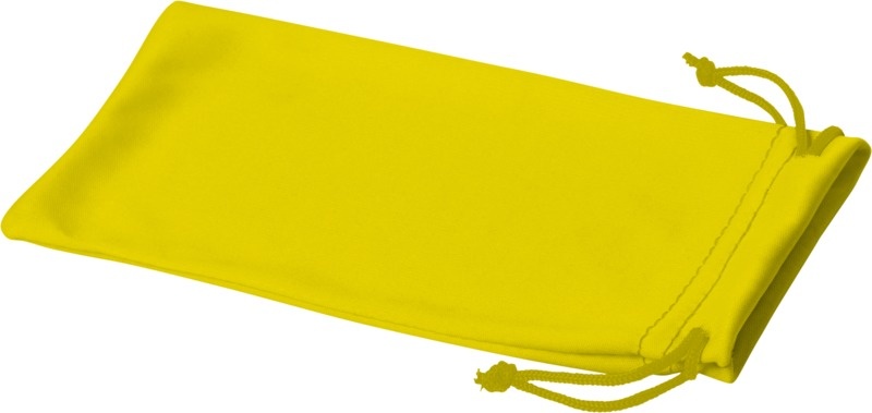 Logotrade business gift image of: Clean microfibre pouch for sunglasses, yellow