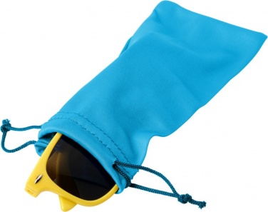 Logotrade promotional product image of: Clean microfibre pouch for sunglasses, process blue