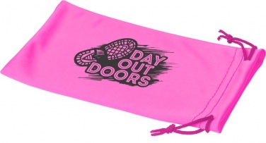 Logotrade promotional merchandise photo of: Clean microfibre pouch for sunglasses, neon pink